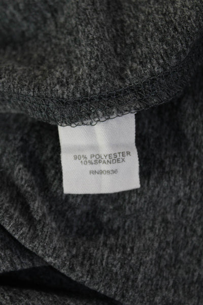 New Balance Women Windbreaker Jacket Dark Gray Zip Collared Size S