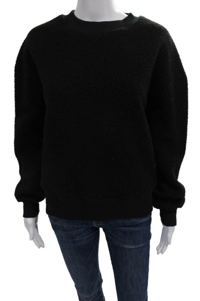Everlane Womens Black Pullover Sweatshirt Crew Neck Long Sleeve Size S