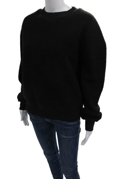 Everlane Womens Black Pullover Sweatshirt Crew Neck Long Sleeve Size S
