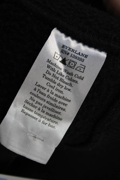 Everlane Womens Black Pullover Sweatshirt Crew Neck Long Sleeve Size S