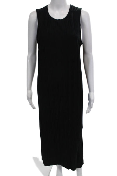 A New Day Women Tank Dress Black Sleeveless Full-Length Classic Size S