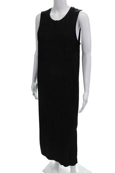 A New Day Women Tank Dress Black Sleeveless Full-Length Classic Size S