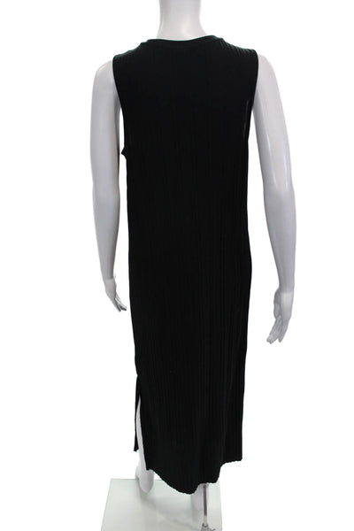 A New Day Women Tank Dress Black Sleeveless Full-Length Classic Size S