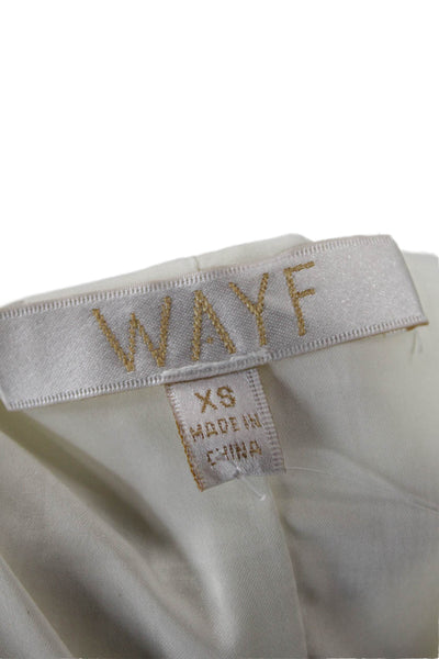 Wayf Women Beige Check Square Neck Sleeveless Shift Tank Dress Size XS