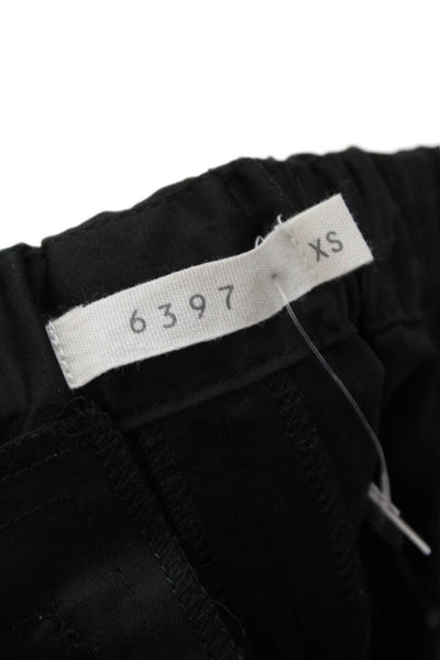6397 Women Ankle Cropped Pants Black Size XS