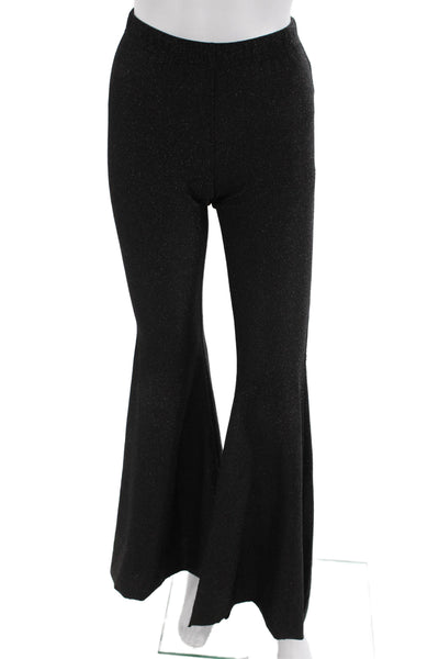 Sleeper Women 70s Black Metallic Pants Size XS