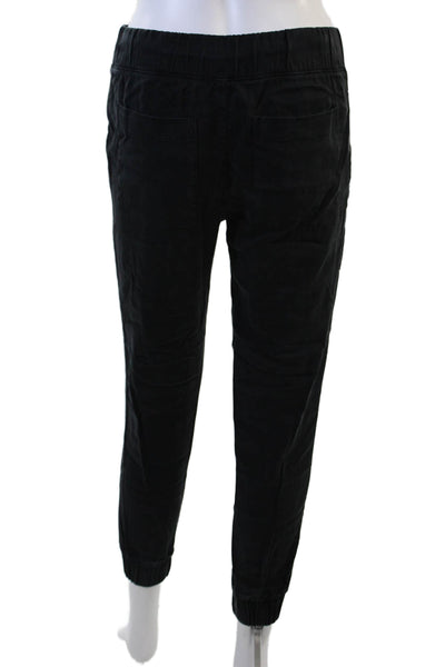 Bella Dahl Womens Black Jogger Pants Army Tencel Cotton Stretch Size XS
