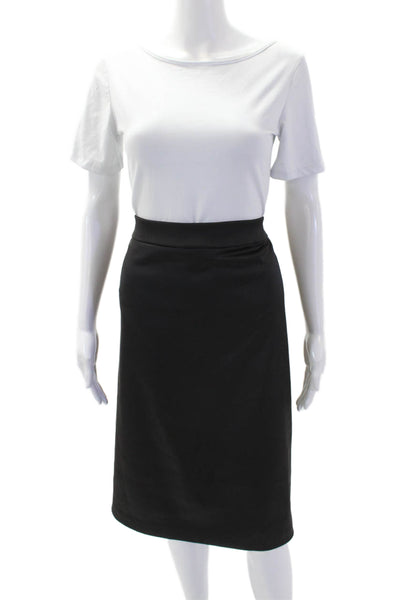 Carmen Carmen Marc Valvo Women Shift Dress Brown V-Neck Zip Mid-Calf Size M