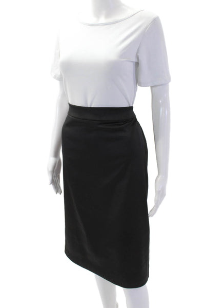 Carmen Carmen Marc Valvo Women Shift Dress Brown V-Neck Zip Mid-Calf Size M