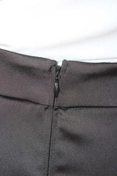 Tadashi Shoji Womens Knee Length Zippered Straight Skirt Black Size 16