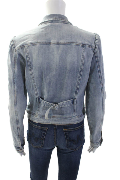 Pookie & Sebastian Women 90s Light Blue Collared Button Jacket Size S