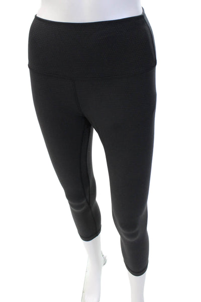 Lululemon Women Cropped Black Leggings Size 6