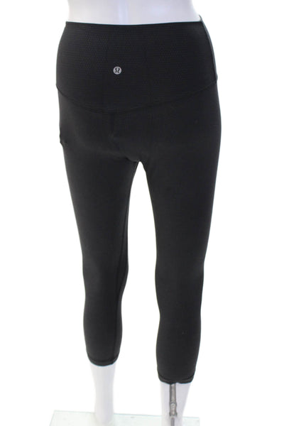 Lululemon Women Cropped Black Leggings Size 6