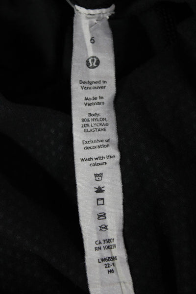 Lululemon Women Cropped Black Leggings Size 6