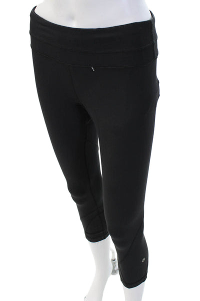 Lululemon Womens Ankle Length Leggings Black Nylon Blend Size 6