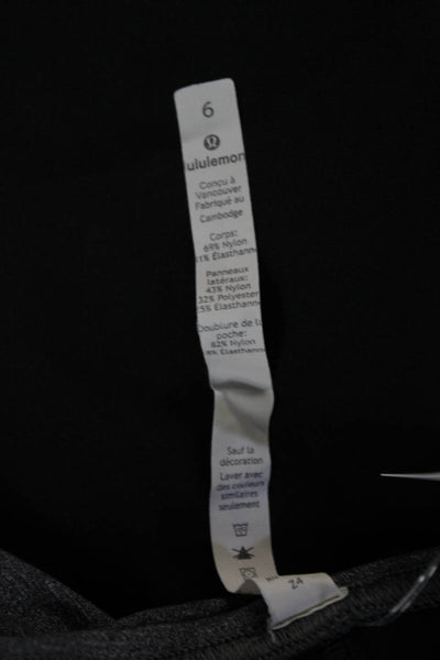 Lululemon Womens Black Workout Ankle Leggings Size 6