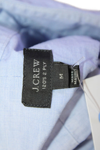 J Crew Mens Long Sleeve Button Front Collared Ludlow Shirt Blue Size Medium