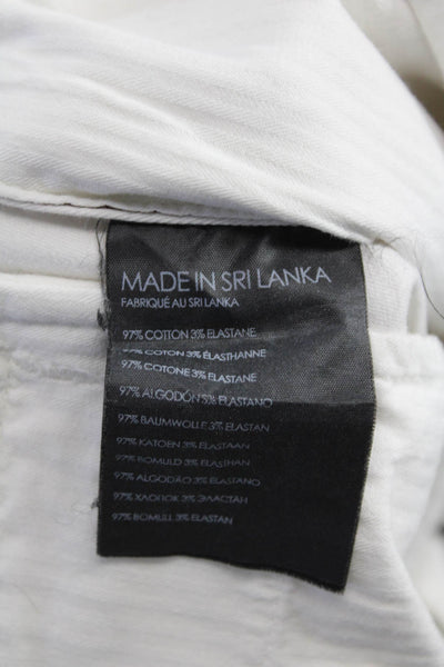 Club Monaco Men White Chinos Size 30
