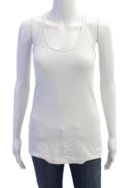Lululemon Womens Active Scoop Neck Sleeveless Tank Top White Size 8