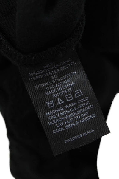 WSLY, Women Jogger Sweatpants Black Drawstring Size XS