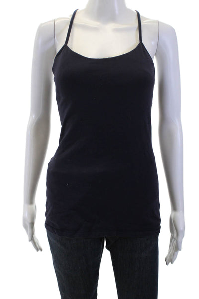 Lululemon Womens Dark Blue Camisole Round Neck Nylon Blend Size S