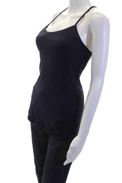 Lululemon Womens Dark Blue Camisole Round Neck Nylon Blend Size S