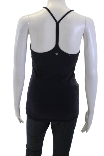 Lululemon Womens Dark Blue Camisole Round Neck Nylon Blend Size S