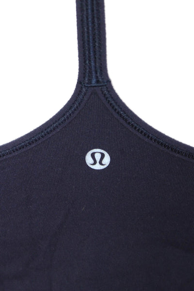 Lululemon Womens Dark Blue Camisole Round Neck Nylon Blend Size S