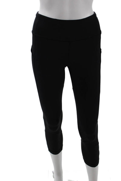 Lululemon Women Capri Cropped Leggings Black Nylon Blend Size 4