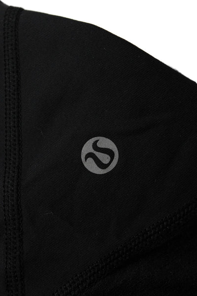 Lululemon Women Capri Cropped Leggings Black Nylon Blend Size 4