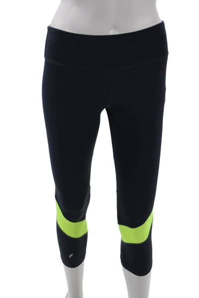 Pheel Womens Capri Leggings Black Size XS