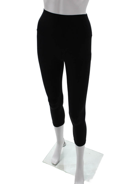 Lululemon Womens Capri Cropped Black Nylon Blend Leggings Size 2