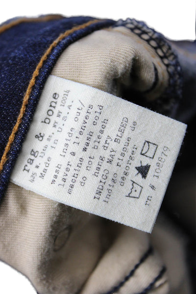 Rag & Bone Jean Womens Ankle Skinny Dark Blue Jeans Denim Size 25