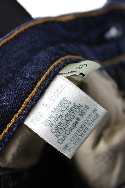 Rag & Bone Jean Womens Ankle Skinny Dark Blue Jeans Denim Size 25