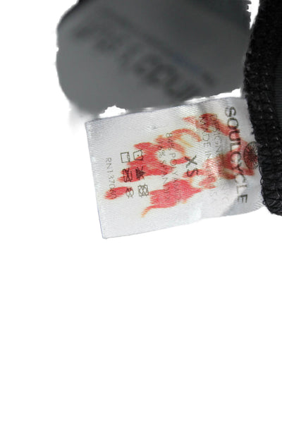 Soul Cycle Womens Stretch Low-Rise Activewear Leggings Black Size XS