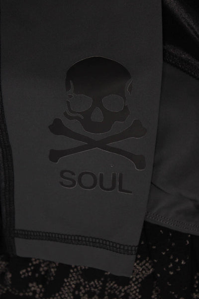 Soul Cycle Womens Stretch Low-Rise Activewear Leggings Black Size XS