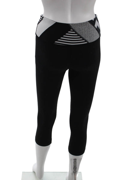 Lululemon Womens Geometric Cropped Leggings Black Size 4