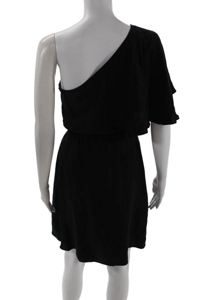 Alex Lane Women Sheath Dress Black 100% Silk Knee Length Zip Size PP