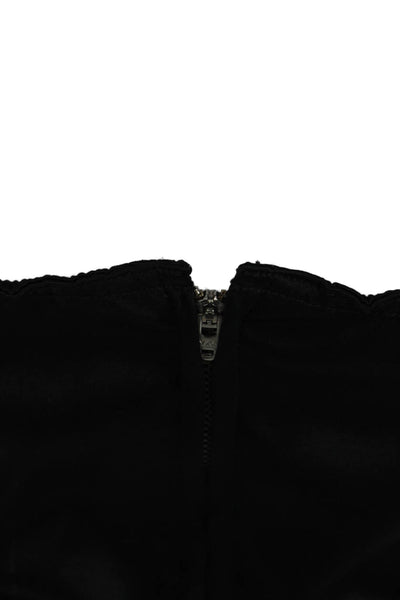 J Brand Women Jumpsuit Sleeveless Sweetheart Neck Black Size L