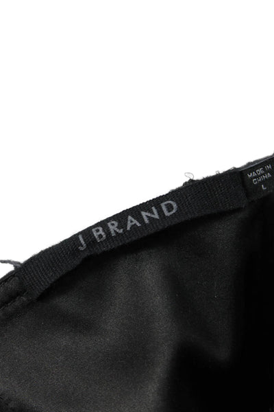 J Brand Women Jumpsuit Sleeveless Sweetheart Neck Black Size L