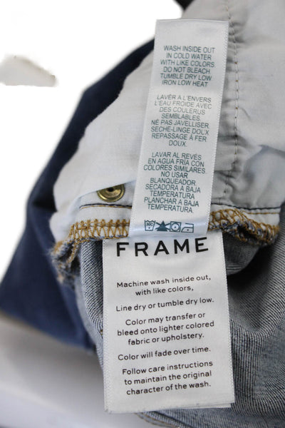 Frame Denim, Womens Cropped Straight Dark Blue Jeans Size 28
