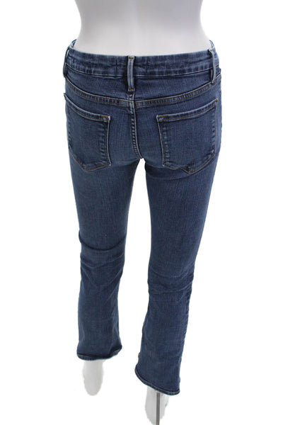 Frame Denim Women Ankle Cropped Dark Blue Jeans Size 26