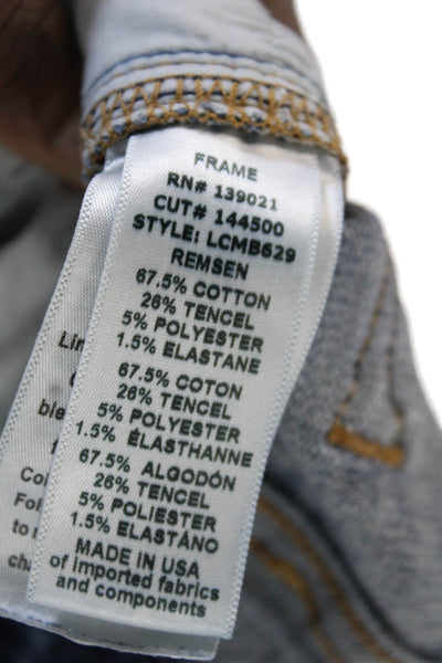 Frame Denim Women Ankle Cropped Dark Blue Jeans Size 26