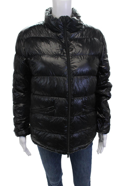 Herno Unisex Puffer Quilted Jacket Black Zip High Neck Size M
