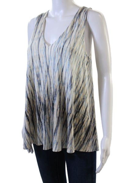 Tart Women Tunic Sleeveless V-Neck Beige 95% Modal Size M