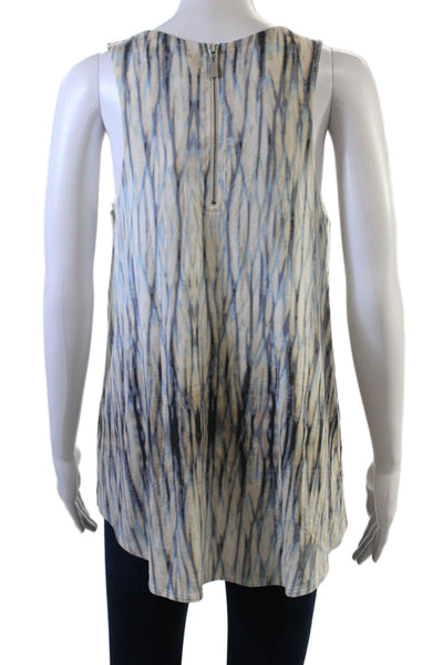 Tart Women Tunic Sleeveless V-Neck Beige 95% Modal Size M