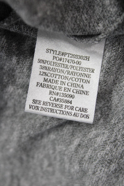 Z Supply Womens Gray Long Sleeve Crew Neck Jersey T-Shirt Size S