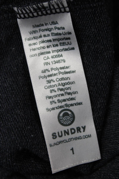 Sundry Women Jogger Sweatpants Dark Gray Drawstring Size 1