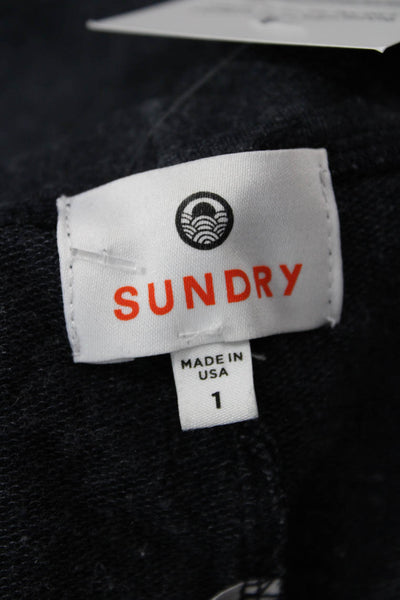 Sundry Women Jogger Sweatpants Dark Gray Drawstring Size 1