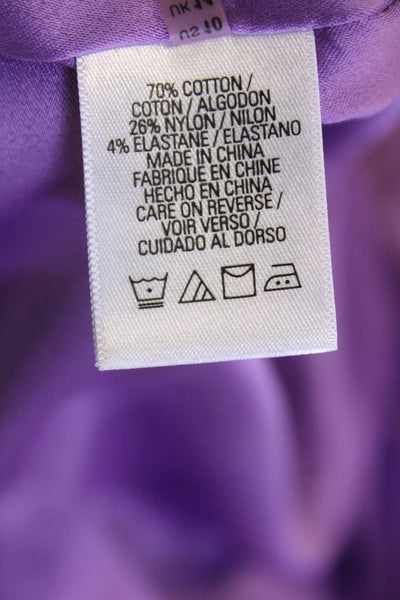 T Tahari, Womens Fit & Flare Sundress Purple Sleeveless Zip Size 10